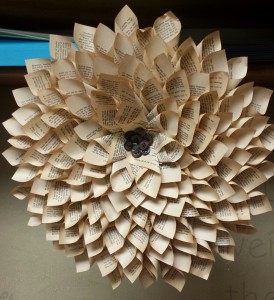 Large paper craft flower.
